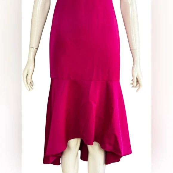 Aidan Mattox Fuchsia High Low Dress Size 0. G#2 - Picture 6 of 16